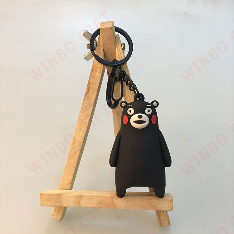 PVC熊本熊3D立体钥匙扣